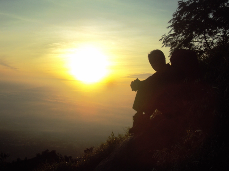 Eko Syamsudin saat Sunrise di Gunung Merapi