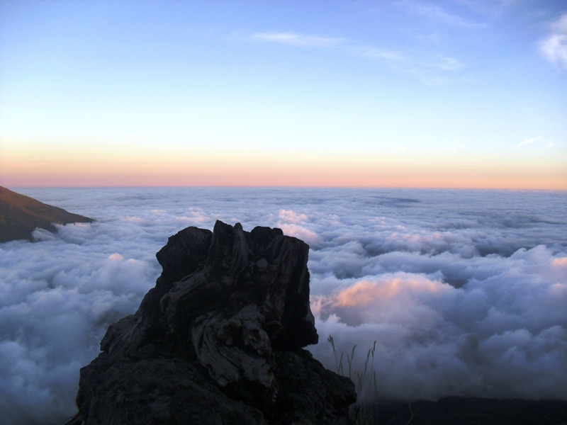 Maka nikmat Tuhan mana lagi yang kau dustakan? Senja (Sunrise) di Gunung Sindoro, Setitik tanah Surga di Indonesia.